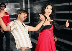 Sonu Dangerous and Meera rehearse for a commercial. Photo courtesy: Sonu Dangerous
