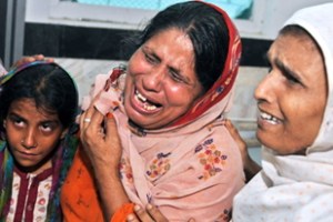 Free flour was being distributed in a busy neighbourhood when the stampede happened [AFP] 