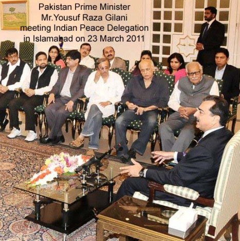 Pak PM with Indian Delegation