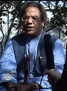 Prof. Saba Dashtiyari giving an interview. Photo courtesy Homayoon Mobaraki