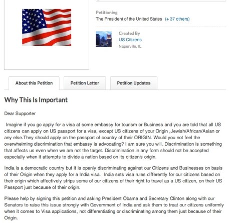 USC India Pk petition