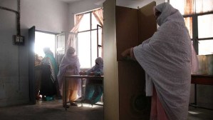 Dehdan Village: women vote in Pakistan's general election on May 11. More women were registered to vote than in any previous poll in the country. Photo: Ben Doherty/Brisbane Times