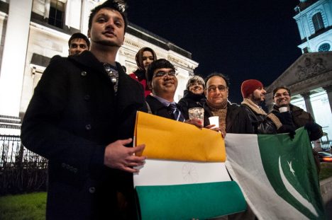 Indo Pak Global Peace Vigil, London. Photo by Ali Mehdi Zaidi