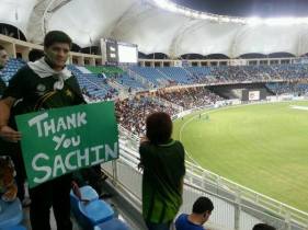 #ThankYouSachin at #PakvSA —  @Sarkhail7Khan. Nov 15, 2013