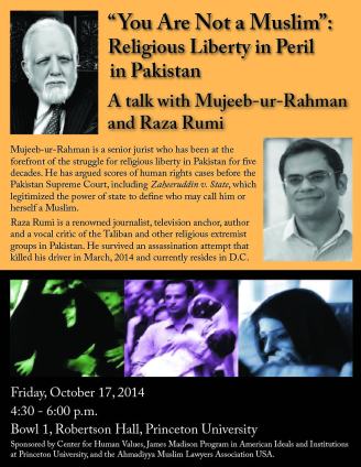 Princeton event flyer