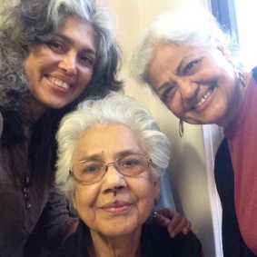 June 23, 2015, Khala Ammi (centre), less than 24 hours before she left us forever