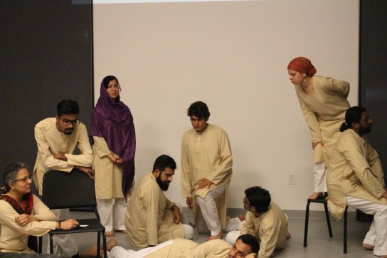 Lecture performance at The Boston Conservatory. Photo: Theatre Wallay Facebook page.