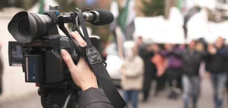 covering an event with a video camera