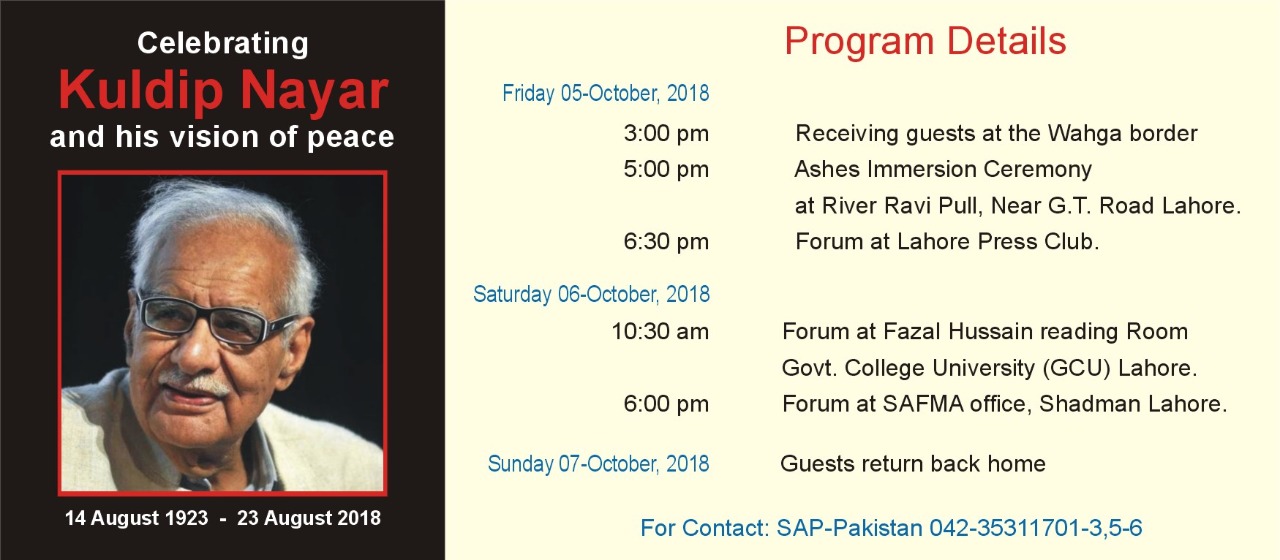 Kuldip Nayar Pk prog